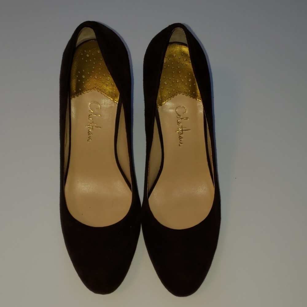Brown suede Cole Haan Pumps